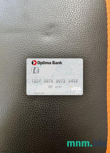 Kyrgyzstan Optima bank visa obciążyć card wygląd fotograficzny skan PSD + zdjęcie